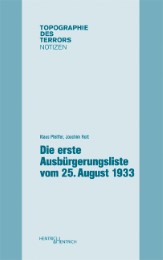 Die erste Ausbürgerungsliste vom 25.August 1933