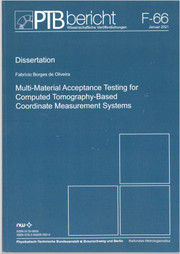 Multi-Material Acceptance Testing for Computed Tomography-Based Coordinate Measurement Systems - Cover