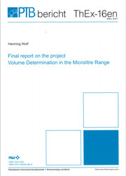 Final report on the project Volume Determination in the Microlitre Range