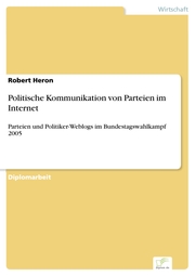 Politische Kommunikation von Parteien im Internet - Cover