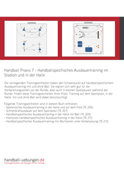 Handball Praxis 7 - Handballspezifisches Ausdauertraining im Stadion und in der Halle - Abbildung 2