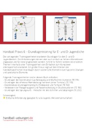 Handball Praxis 6 - Grundlagentraining für E- und D- Jugendliche - Abbildung 1