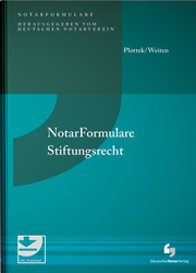 Notarformulare Stiftungsrecht - Cover