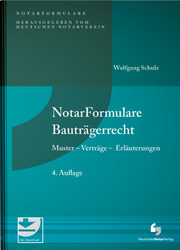 NotarFormulare Bauträgerrecht - Cover