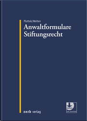 Anwaltformulare Stiftungsrecht - Cover