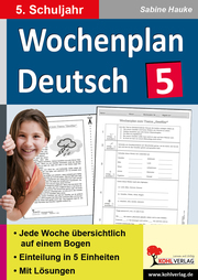 Wochenplan Deutsch 5