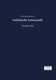 Lateinische Synonymik - Cover