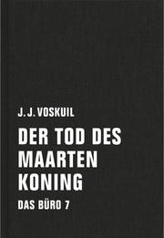 Der Tod des Maarten Koning - Cover