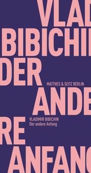 Der andere Anfang. - Cover