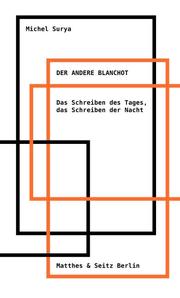 Der andere Blanchot. - Cover