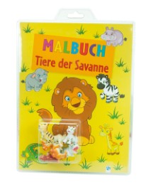 Spielzeug-Malbuch 'Tiere der Savanne'