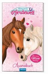 Ausmalbuch mit Stickern 'Meine bunte Pferdewelt'