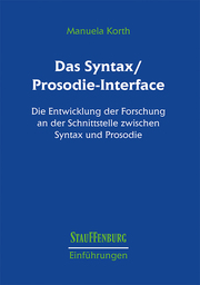 Das Syntax/Prosodie-Interface - Cover