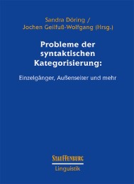Probleme der syntaktischen Kategorisierung: - Cover