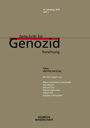 Zeitschrift für Genozidforschung. 16. Jg. 2018, Heft 1 - Cover