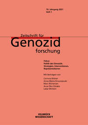 Zeitschrift für Genozidforschung. 19. Jg. 2021, Heft 1 - Cover