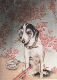 Postkarte Hund