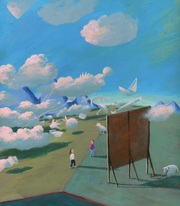 Das Schaf im himmelblauen Morgenmantel - Kinderbuch-Künstler spielen Stille Post - Illustrationen 1