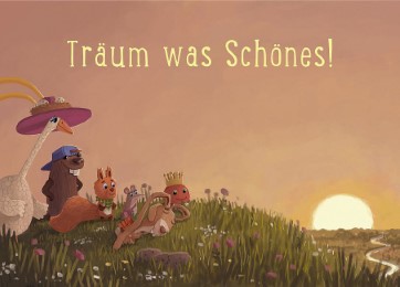 Postkarte Träum was Schönes!