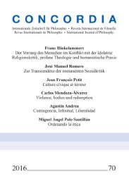 Concordia - Internationale Zeitschrift für Philosophie Heft 70