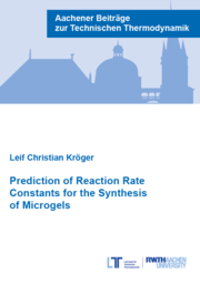 Prediction of Reaction Rate Constants for the Synthesis of Microgels