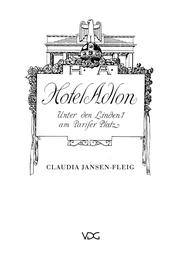 Das Hotel Adlon - Cover