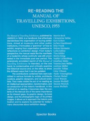 Re-reading the Manual of Travelling Exhibitions - Cover