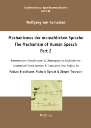 Wolfgang Kempelen. Der Mechanismus der menschlichen Sprache. Part 2 - Cover