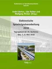 Elektronische Sprachsignalverarbeitung 2018 - Cover
