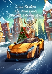 Crazy Reindeer Christmas Cards, Gifts and Addresses Book - Cover