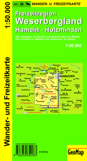 Freizeitregion Weserbergland Wander- und Freizeitkarte