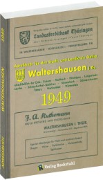 Adreßbuch Einwohnerbuch der Stadt Waltershausen 1949 in Thüringen
