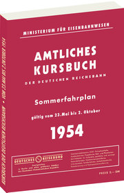 Kursbuch der Deutschen Reichsbahn - Sommerfahrplan 1954