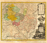 Historische Karte: GRAFSCHAFT HENNEBERG - Henneberger Land 1743 (plano) - Cover
