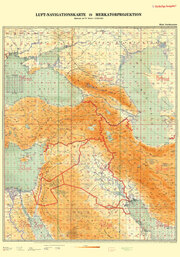 LUFT-NAVIGATIONSKARTE: Vorderasien 1940 (Plano)