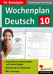 Wochenplan Deutsch, Klasse 10