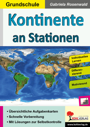Kontinente an Stationen/Grundschule