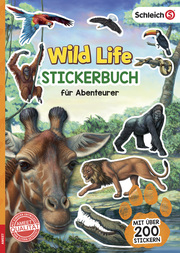 SCHLEICH - Wild Life Stickerbuch für Abenteurer