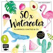 50 x Watercolor - Flamingo, Kaktus & Co. - Cover