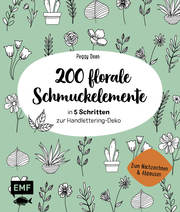 200 florale Schmuckelemente