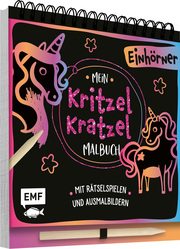 Mein Kritzel-Kratzel-Malbuch - Einhörner - Cover