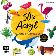 50 x Acryl - Flamingo, Kaktus und Co. - Cover