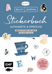 Bullet Journal - Stickerbuch Alphabete und Sprüche - Cover
