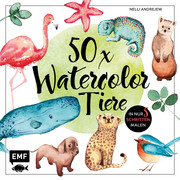 50 x Watercolor Tiere
