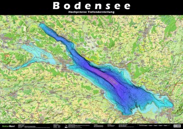 Bodensee Tiefenrelief