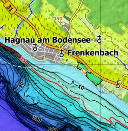 Bodensee Tiefenrelief - Abbildung 1