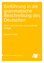 Einführung in die grammatische Beschreibung des Deutschen
