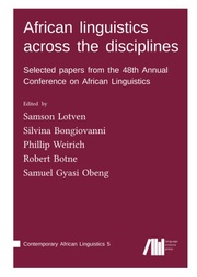 African linguistics across the disciplines