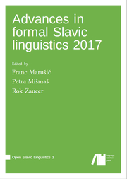 Advances in formal Slavic linguistics 2017 - Cover
