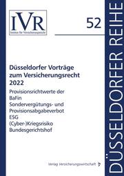 Düsseldorfer Vorträge zum Versicherungsrecht 2022 - Cover